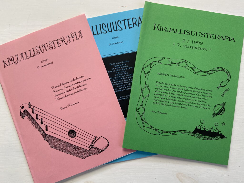 Vanhoja Kirjallisuusterapia-lehtiä