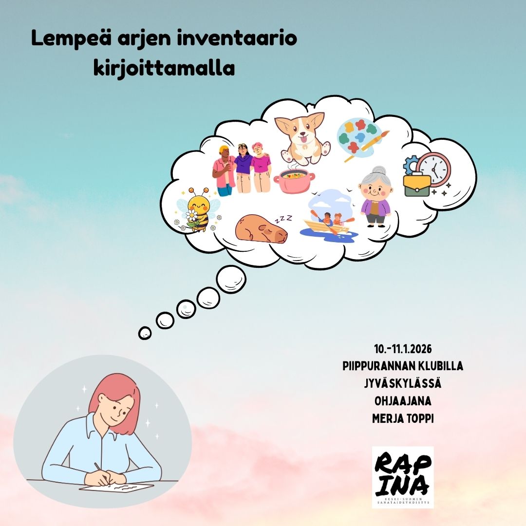 Lempeä arjen inventaario kirjoittamalla 10. - 11.1.2026
